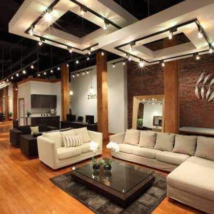 Освещение мебельного магазина Zientte Interiors, Ванкувер, Канада. Рубрика 