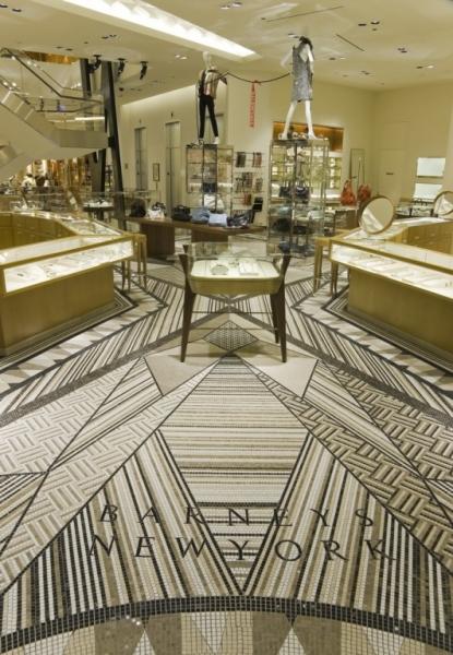 Освещение магазина Barneys New York в Чикаго, США